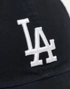 Caps & Hats*47 Brand 47 Clean Up Mlb La Dodgers Unisex Baseball Cap In Black