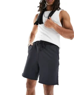 Shorts*4505 Longline 10 Inch Sweat Shorts Washed Charcoal