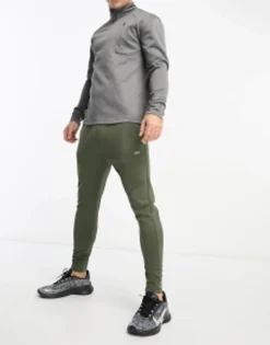 Tracksuits*4505 Mb Quick Dry Muscle Fit Hoodie And Super Skinny Jogger In Khaki