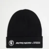Beanies*AAPE BY A BATHING APE® Aape By A Bathing Ape Now Beanie In With Logo Embroidery And Badge Black