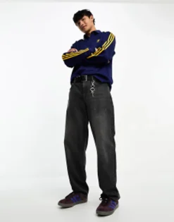 Polo Shirts*adidas Originals Superstar Long Sleeve Polo Shirt In Navy Dark Blue