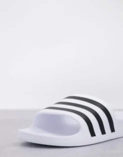Sportswear*adidas performance Adidas Swim Adilette Sliders In And Black White