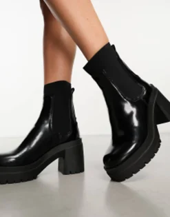 Chelsea Boots*ALDO Bigmood Leather Chelsea Boots In Black