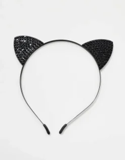 Hair Accessories*Ann Summers Halloween Diamante Cat Ears Headband In Black