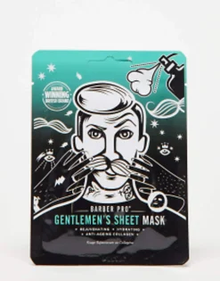 Gifts*Barber Pro Christmask Card With Gentleman'S Face Mask No Colour