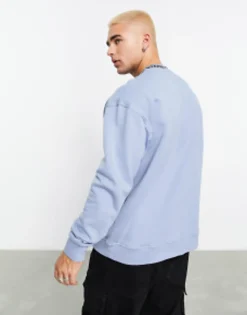Sportswear*Barbour International Regent Mock Neck Sweatshirt In Blue Powder Blue