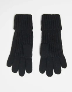 Gloves*Barbour Saltburn Knitted Gloves In Black