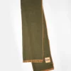 Scarves*Barbour X Exclusive Unisex Two Tone Scarf In Olive & Orange Dusty Olive
