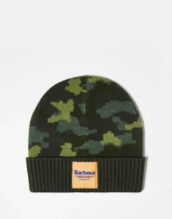 Beanies*Barbour X Exclusive Unisex Patch Logo Beanie In Camo