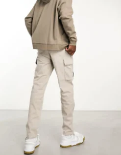 Trousers & Chinos*Bershka Cargo Trouser In Sand