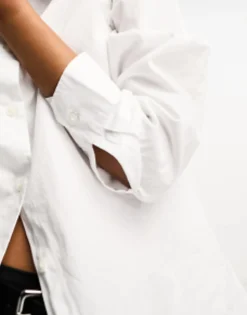 Shirts*Bershka Oversized Shirt In White