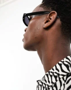 Sunglasses*Bershka Thick Frame Square Sunglasses In Black