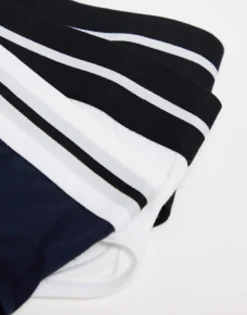 Underwear*BOSS Bodywear Bold 3 Pack Hipster Brief In Black, Blue And White Multi