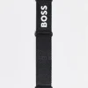 Watches*BOSS Men'S Silicone Logo Apple Watch Strap In Black