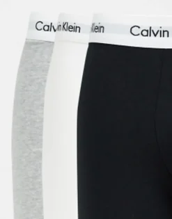 Underwear*Calvin Klein 3 Pack Boxer Briefs In Black,White And Grey Black/White/Grey