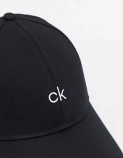 Caps & Hats*Calvin Klein Centre Logo Cap In Black