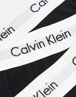 Underwear*Calvin Klein Cotton Stretch 3 Pack Trunks In Black