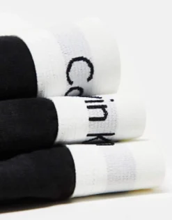 Underwear*Calvin Klein Cotton Stretch 3 Pack Trunks In Black