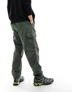 Trousers & Chinos*Calvin Klein Jeans Essential Regular Cargo Pants In Dark Green Thyme