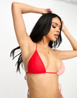 Swimwear & Beachwear*Candypants Bikini In Red Colour Block
