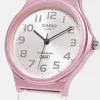 Watches*Casio Mq24S Skeleton Series Silicone Watch In Baby Pink