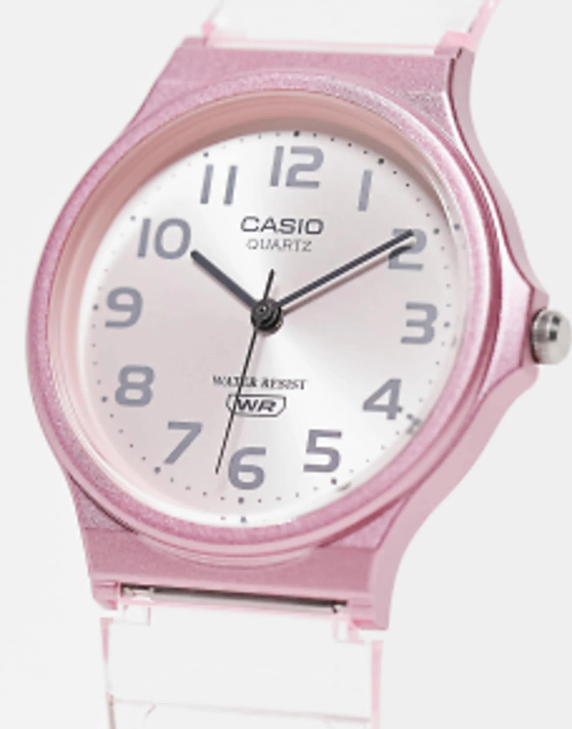 Watches*Casio Mq24S Skeleton Series Silicone Watch In Baby Pink