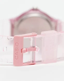 Watches*Casio Mq24S Skeleton Series Silicone Watch In Baby Pink