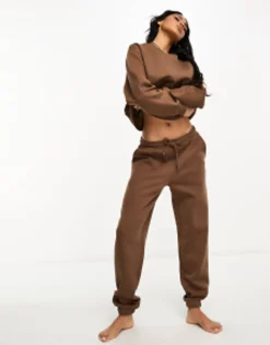 Tracksuits & Joggers*Chelsea Peers Mix&Match Joggers In Brown Chocolate Brown
