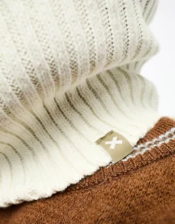 Scarves*Collusion Knitted Balaclava In Ecru Ivory