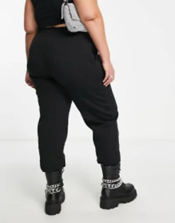 Tracksuits & Joggers*Collusion Plus Oversized Branded Joggers In Black
