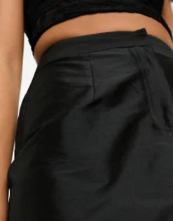 Skirts*Collusion Sporty Maxi Skirt With Fishtail Detail In Black