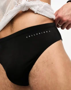 Swimwear*Collusion Swim Brief In Black