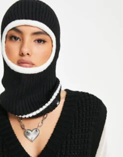 Scarves*Collusion Unisex Balaclava In Black