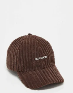 Caps*Collusion Unisex Chunky Cord Cap In Brown