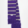 Scarves*Collusion Unisex Oversized Stripe Scarf In Purple
