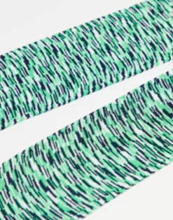 Scarves*Collusion Unisex Skinny Scarf In Green Tie Dye Mid Green