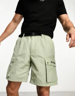 Shorts*Columbia Doverwood Crinkle Utility Shorts In Khaki