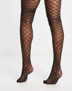 Socks & Tights*DESIGN 30 Denier Monogram Tights In Black