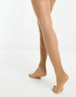 Socks & Tights*DESIGN 2 Pack 15 Denier Tights In Golden Bronze