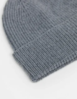 Beanies*DESIGN 2 Pack Fisherman Ribbed Beanie In Grey And Black Multi