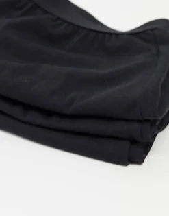 Underwear*DESIGN 3 Pack Jersey Boxers In Black