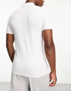Polo Shirts*DESIGN 3 Pack Muscle Fit Polo In Khaki, White And Beige Multi