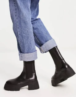 Chelsea Boots*DESIGN Adelphi Premium Leather Chelsea Boots In Black Black Leather