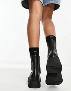 Chelsea Boots*DESIGN Anthem Chunky Chelsea Boots In Black
