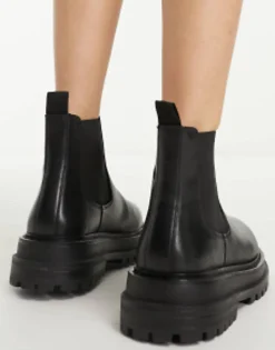 Chelsea Boots*DESIGN Appreciate Leather Chelsea Boots In Black