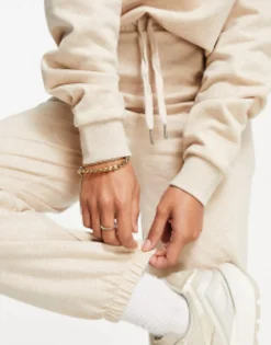 Tracksuits & Joggers*DESIGN Basic Slim Jogger In Oatmeal Marl