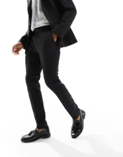 Trousers & Chinos*DESIGN Black Skinny Suit