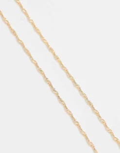 Belts*DESIGN Body Harness With Twist Chain In Tone Gold