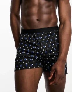 Underwear*DESIGN Boxers In With Gaming Print Black