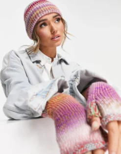 Beanies*DESIGN Bright Mix Knit Beanie Multi
